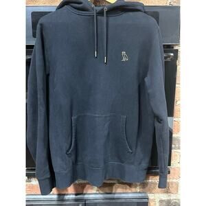 OVO Octobers Very Own Men’s Hoodie Pullover Drake Black Med Gold Owl Logo